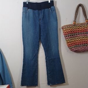 Classic Flare Denim Jeans Maternity